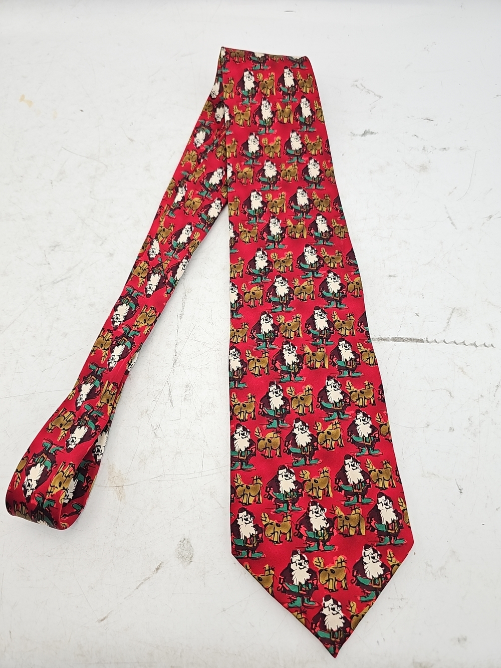 J. Garcia Santa Pattern Holiday Tie